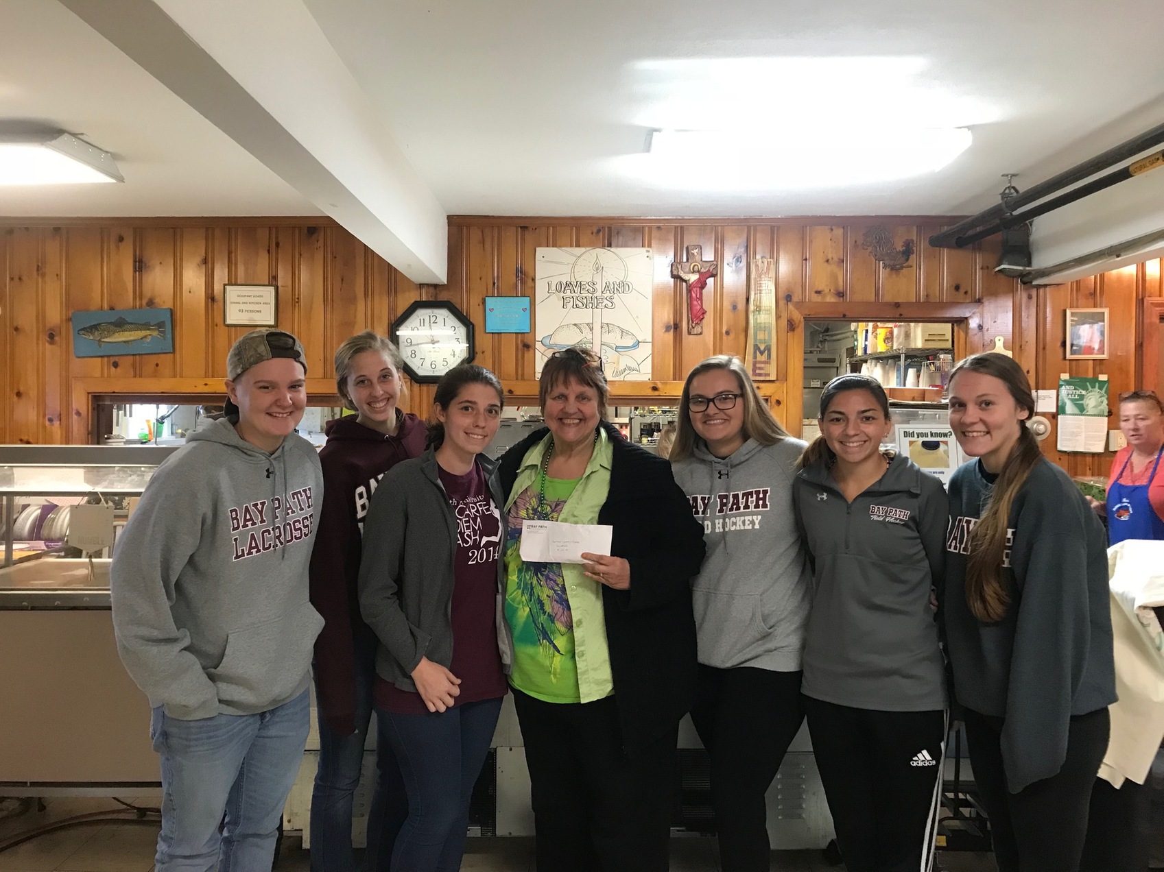Bay Path SAAC continues its community service with Enfield Loaves & Fishes