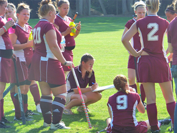 Flagg Breaks Up Wheaton's Shut-out in Field Hockey