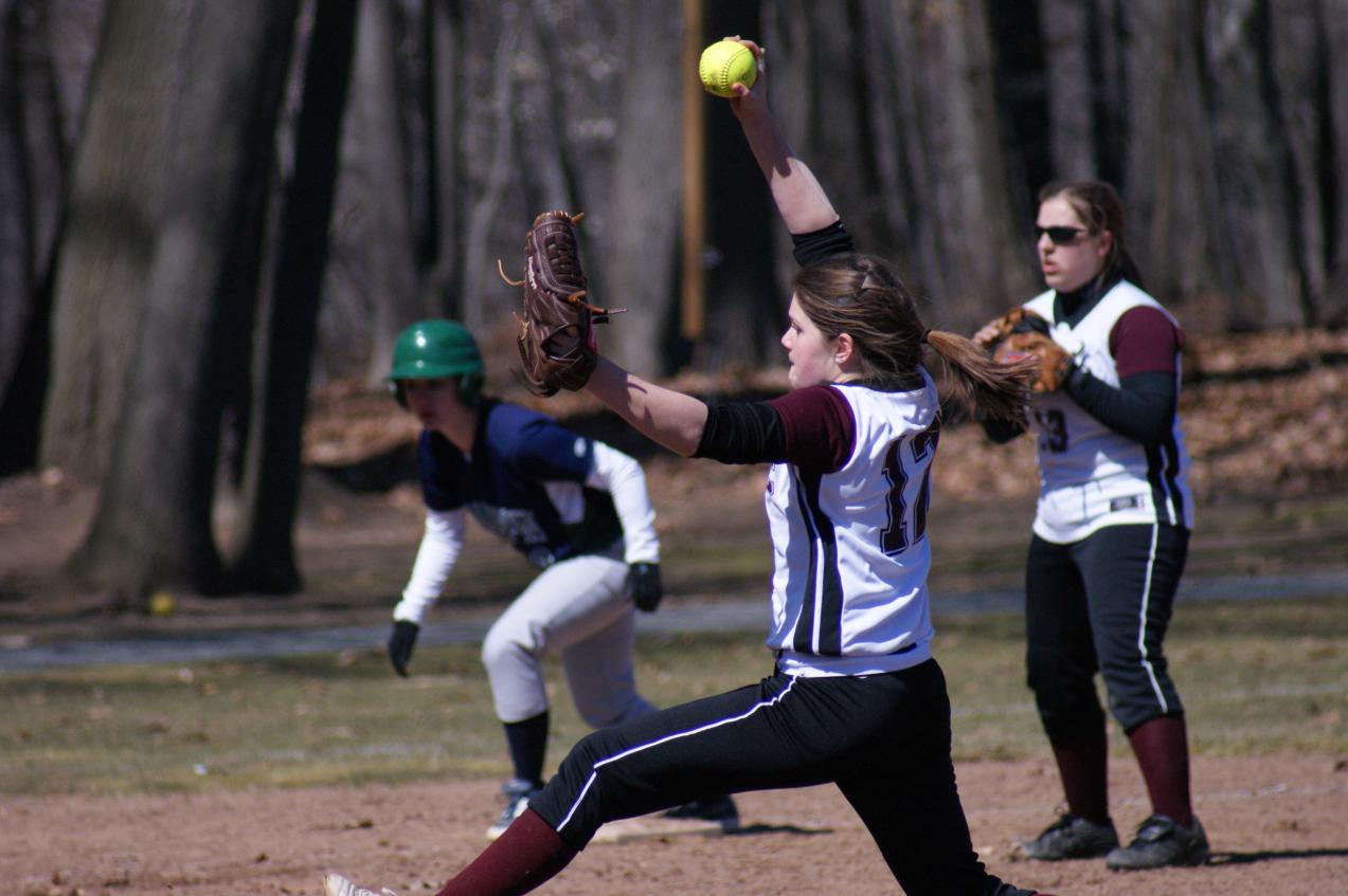 Bay Path Splits with Daniel Webster in NECC Softball Opener