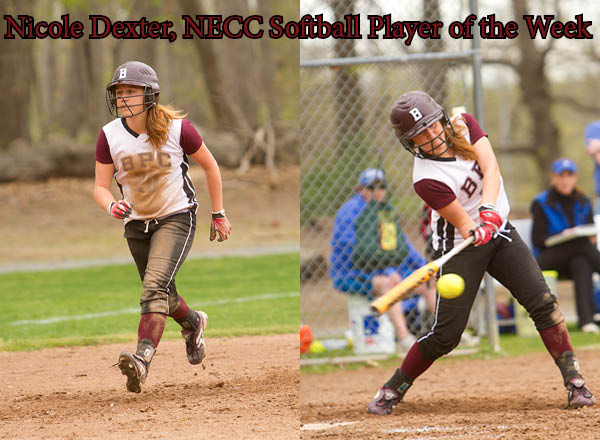 Nicole Dexter Chosen NECC Softball Player of the Week
