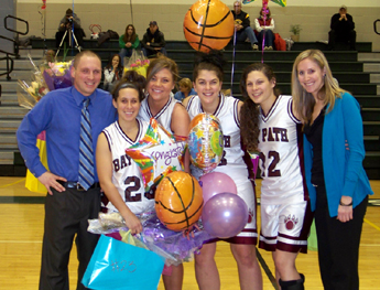 Calabrese, Hunt and Rodrigue Spark Bay Path in 55-48 Victory over NECC Rival Southern Vermont