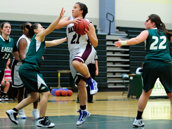 Lesley Cruises Past Bay Path During Pink Zone Night In Cambridge