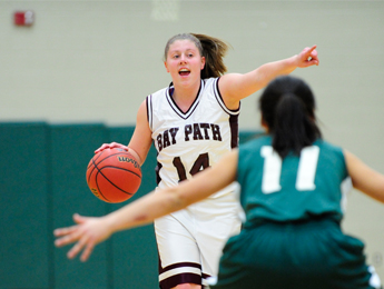 Nighthawks Sneak By Bay Path 63-46