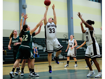 Bay Path Battles Becker for Big Conference Win 81-73