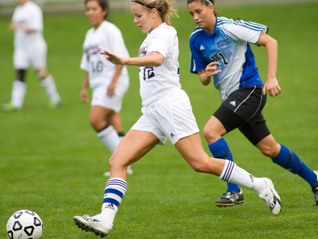 Bay Path Hangs with NECC Leader Lesley in Soccer Action