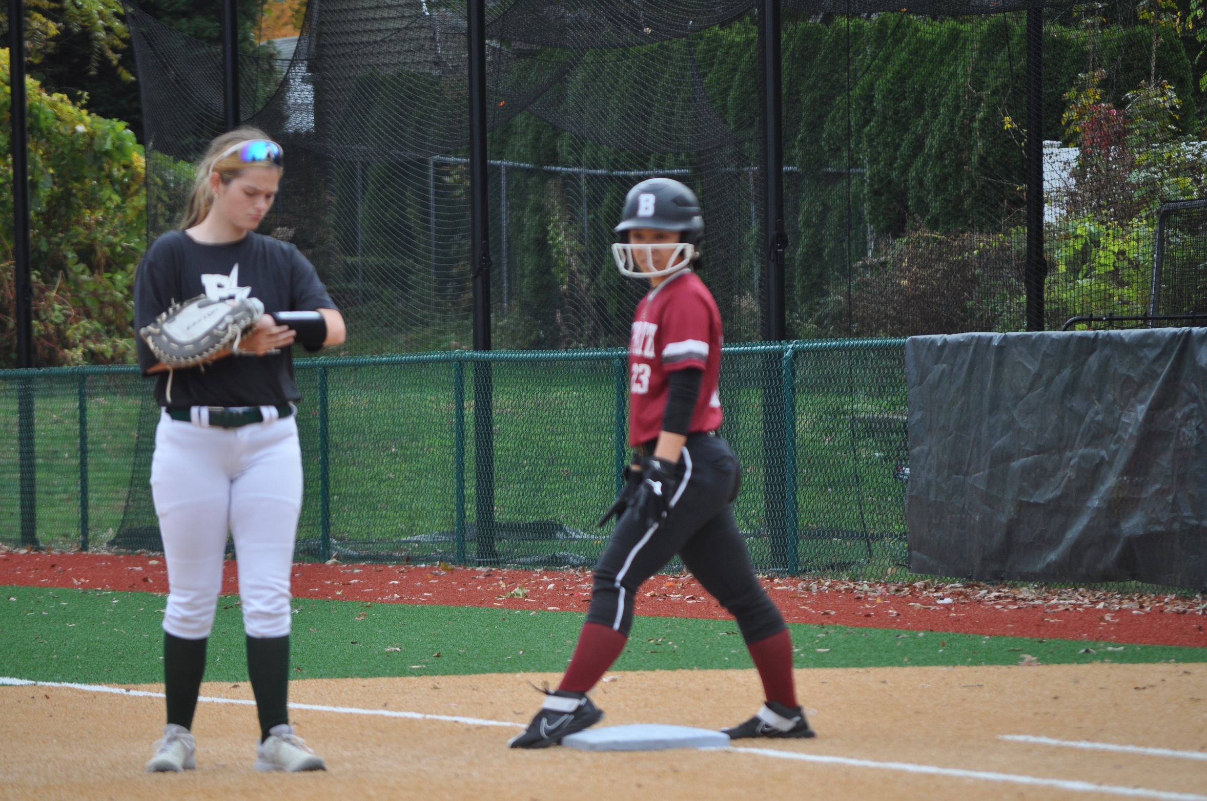 Mitchell Overpowers Bay Path In Game One In Softball Action