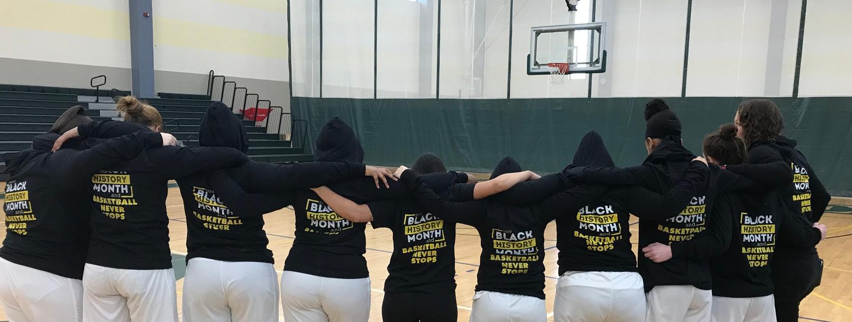 Bay Path University basketball honors Black History Month vs. Dean College