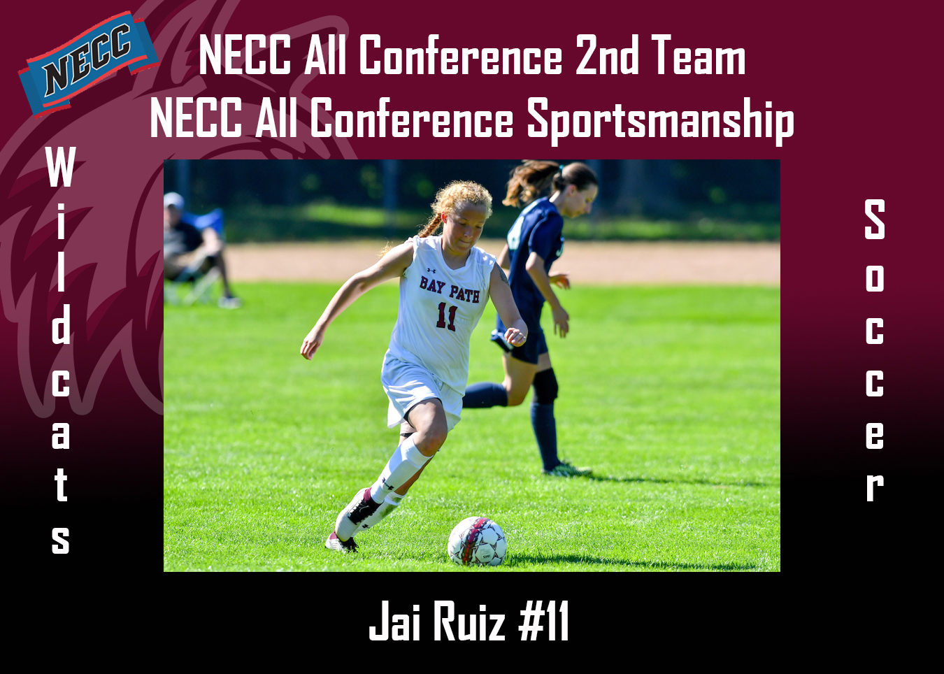 Ruiz selected to 2nd team All-NECC Women's Soccer for 2018